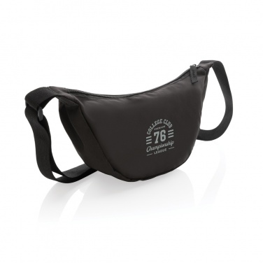 Logotrade liikelahja mainoslahja kuva: Crescent AWARE™ RPET puolikuun muotoinen crossbody -laukku
