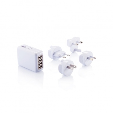Logotrade mainoslahjat ja liikelahjat tuotekuva: Matkapistoke 4 USB-portilla