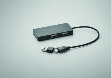 Logo trade liikelahja kuva: 3 portin USB-keskitin