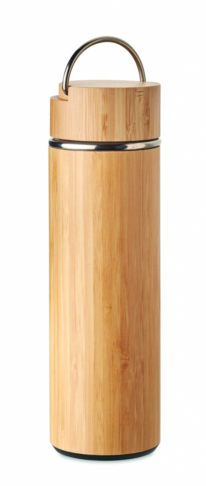 Logotrade liikelahjat kuva: Bambu termospullo 400 ml TAMPERE