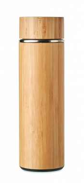 Logo trade mainoslahja kuva: Bambu termospullo 400 ml TAMPERE