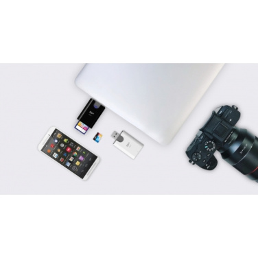 Logo trade liikelahja kuva: MicroSD ja SD-kortinlukija Silicon Power Combo 3.1