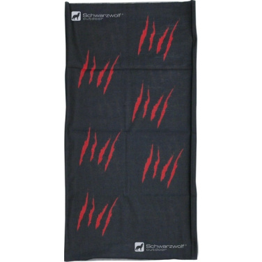 Logo trade liikelahja mainoslahja tuotekuva: Monikäyttöinen huivi BANDANA Schwarzwolf
