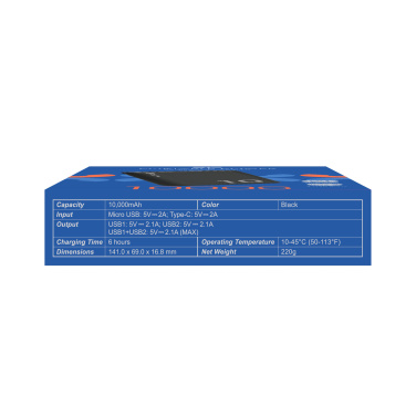 Logo trade liikelahjat mainoslahjat kuva: POWER BANK SILICON POWER GP15 10 000 MAH