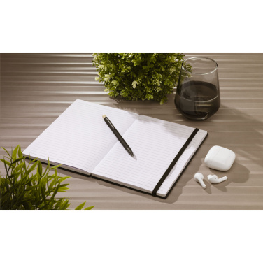 Logotrade liikelahjat kuva: Bamboo Journal Naked Spine Paper Notebook Musta A5