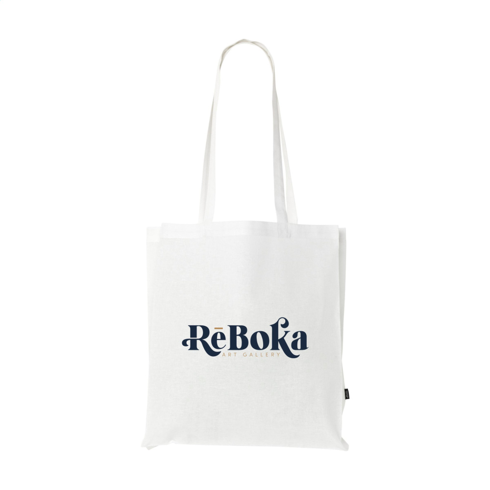 Logo trade mainostuotet tuotekuva: Värillinen neliölaukku GRS kierrätettyä puuvillaa (150 g/m²)