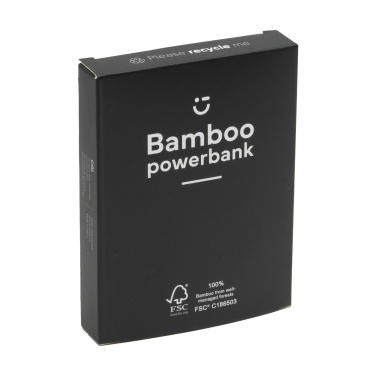 Logo trade mainoslahja kuva: Bamboo 4000 Powerbank ulkoinen laturi