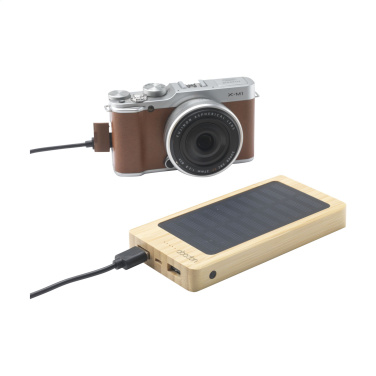 Logo trade mainostuotet tuotekuva: Solar Powerbank 8000+ langaton laturi