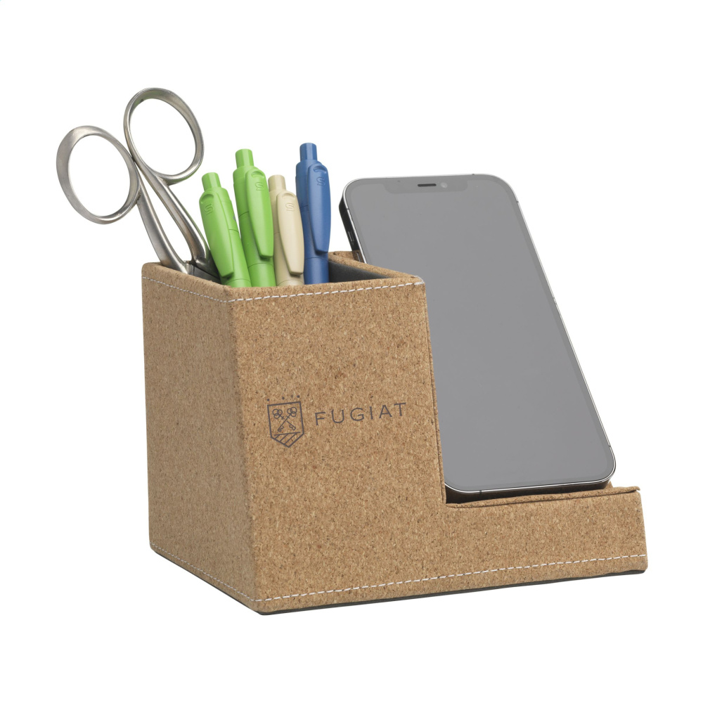 Logotrade liikelahja mainoslahja kuva: Ecork Pen Holder Langaton laturi