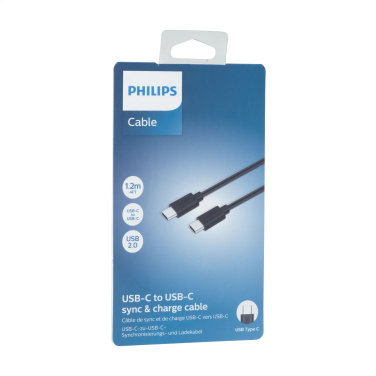 Logotrade mainostuote tuotekuva: Philips-kaapeli USB-C - USB-C