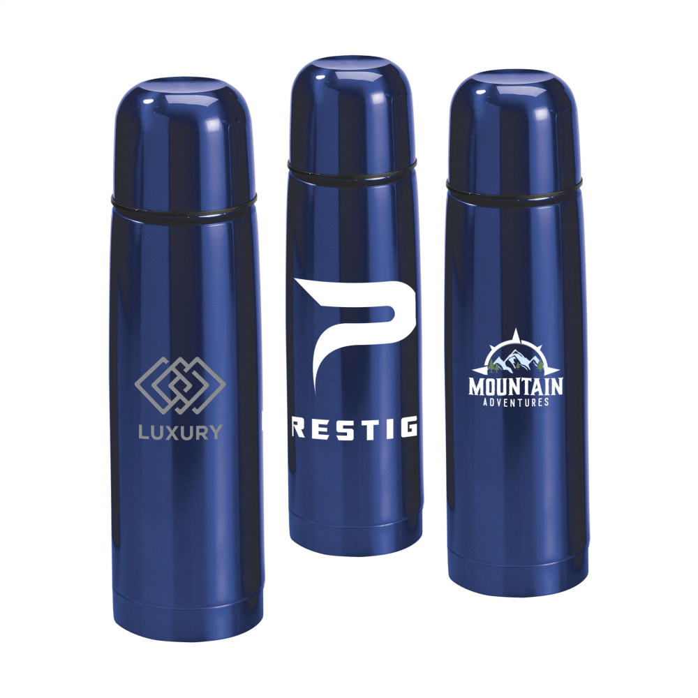 Logo trade mainoslahja kuva: ThermoColour RCS Recycled Steel 500 ml lämpöpullo