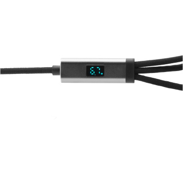 Logo trade liikelahjat tuotekuva: SCX.design C53 100 W:n rPET-muovista valmistettu ultranopea 5-in-1-latauskaapeli