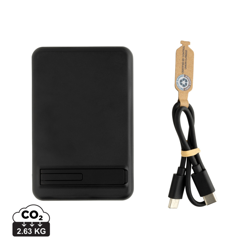 Logo trade mainoslahja kuva: Zen RCS 5000 mah 5W magneettinen bambu virtalähde