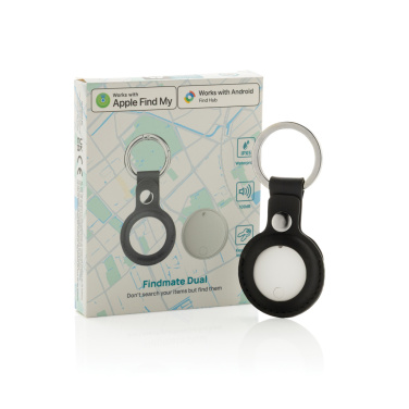 Logo trade mainoslahjat tuotekuva: Findmate Dual RCS -esinepaikannin, kierrätysmuovia, IPX5