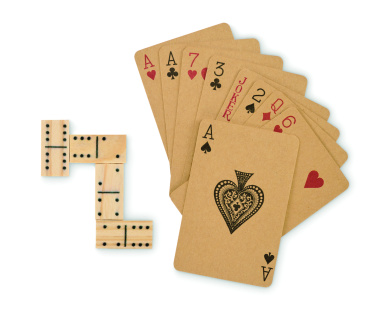Logotrade mainoslahja tuotekuva: Domino- ja korttisetti