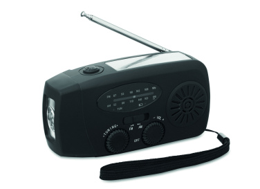 Logo trade mainostuote kuva: Radio SOS LED-taskulampulla