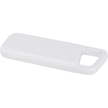 Logo trade liikelahjat mainoslahjat kuva: Alkes 5 000 mAh:n ja 12 W:n kierrätysmuovista valmistettu vedenkestävä varavirtalähde jousihaalla
