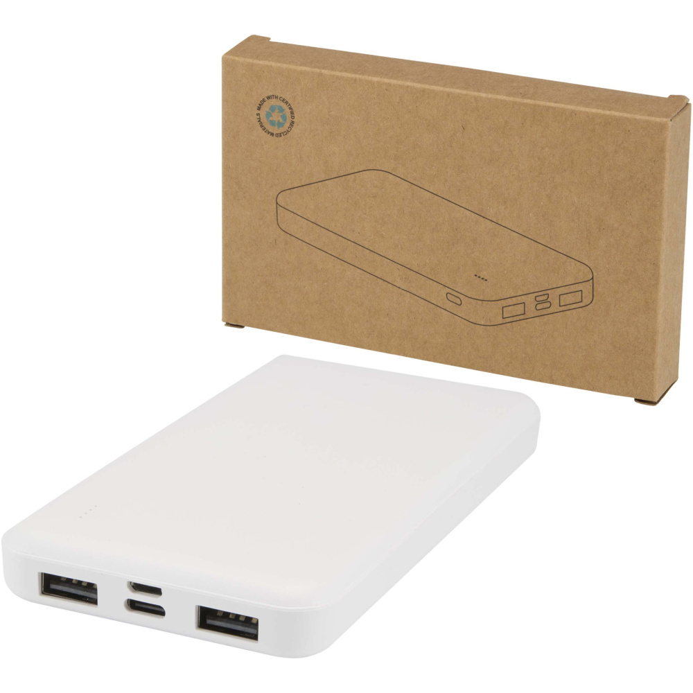 Logo trade mainoslahjat tuotekuva: Intan 10 000 mAh:n ja 10 W:n varavirtalähde kierrätetystä muovista