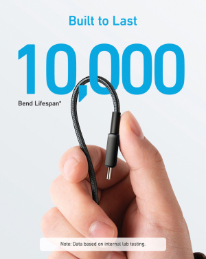 Logotrade mainostuotet kuva: Anker USB-C–USB-C-kaapeli, 1,8 metriä, 60 W