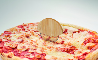Logotrade liikelahja mainoslahja kuva: Pizzaleikkuri bambu