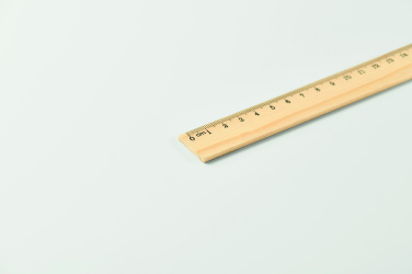 Logo trade mainoslahjat tuotekuva: Puinen viivoitin 20cm