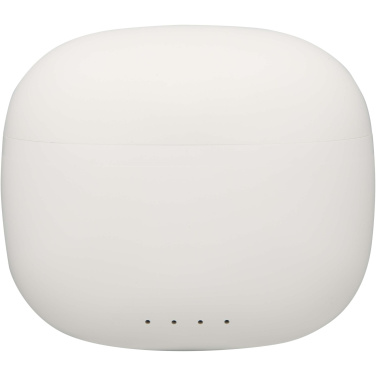 Logotrade mainoslahjat ja liikelahjat tuotekuva: Alterf kierrätysmuovista valmistetut langattomat True Wireless Bluetooth® -kuulokkeet silikonisilla korvasovittimilla