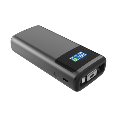 Logo trade liikelahjat mainoslahjat kuva: Quantum RCS PD45W nopea 10 000 mAh -varavirtalähde näytöllä