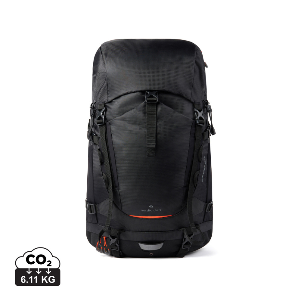 Logotrade mainoslahja tuotekuva: Nordic Drift Trail RCS-reppu 33 L