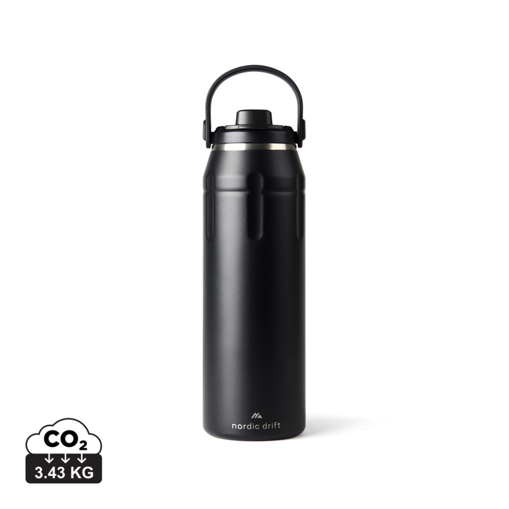 Logo trade mainostuote kuva: Nordic Drift Trail RCS -eristetty urheilujuomapullo 940 ml