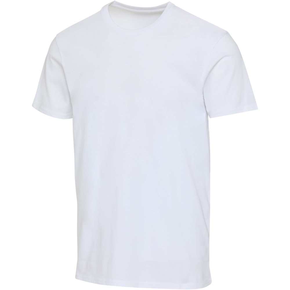 Logo trade mainoslahja ja liikelahja tuotekuva: Azurite OCS-sertifioitu lyhythihainen t-paita 160 g/m²:n kankaasta, unisex