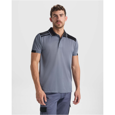 Logotrade verslo dovanos nuotrauka: „Samurai“ 160 g/m2 unisex antibakteriniai trumpomis rankovėmis polo marškinėliai