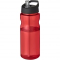 H2O Active® Eco Base 650 ml sporta pudele ar vāku, Sarkans / vienkrāsains melns