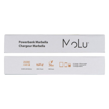 Logotrade dāvanas foto: Barošanas banka 20 000 mAh MARABELLA MoLu