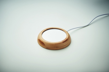 Logotrade logo dāvanas foto: Bambusa krūzīšu sildītājs ar USB