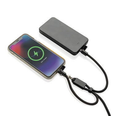 Logotrade korporatīvās dāvanas foto: LoopAmp RCS RPET regulējama telefona siksniņa ar 60 W kabeli