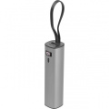 Power bank 5 000 mAh Donkasterā, pelēks