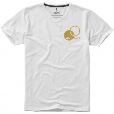 Лого трейд бизнес-подарки фото: Kawartha short sleeve men's organic V-neck t-shirt