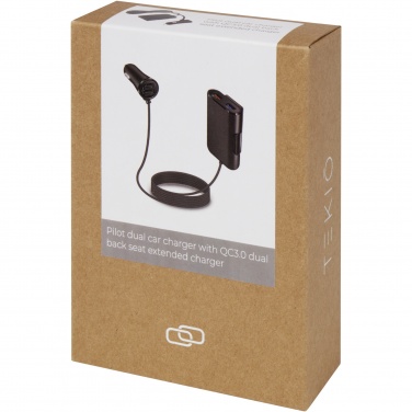 Лого трейд pекламные продукты фото: Удлиненное двойное автомобильное зарядное устройство для задних сидений Pilot с поддержкой технологии QC 3.0