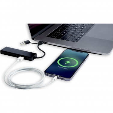 Лого трейд pекламные продукты фото: Концентратор USB 2.0 Rise из переработанного алюминия, сертифицированного по стандарту RCS