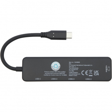 Лого трейд pекламные продукты фото: Loop RCS мультимедийный адаптер USB 2.0-3.0 из переработанной пластмассы с портом HDMI
