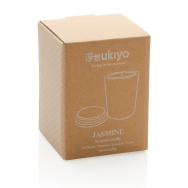 Лого трейд бизнес-подарки фото: Ароматическая свеча Ukiyo deluxe с бамбуковой крышкой