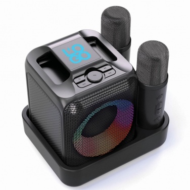 Логотрейд pекламные подарки картинка: Караоке-комплект Singvibe RCS из переработанного пластика с двойным микрофоном
