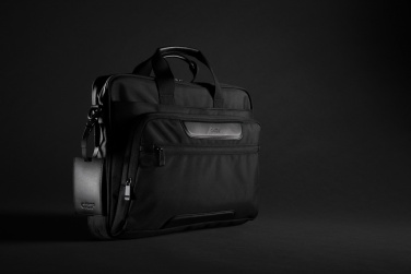Лого трейд бизнес-подарки фото: Сумка для ноутбука Swiss Peak AWARE™ RPET Voyager 15,6"
