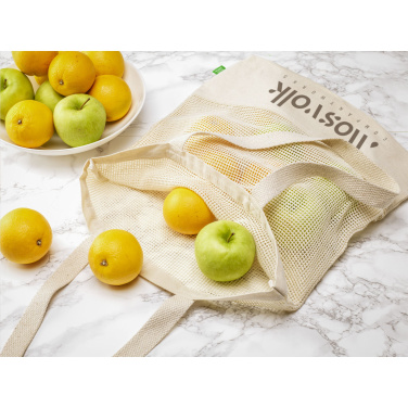 Логотрейд бизнес-подарки картинка: Сумка для покупок Natura Organic Mesh Shopper (180 г/м²)