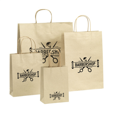 Логотрейд pекламные cувениры картинка: Мешок Leaf It Bag из переработанной травы (120 г/м²) S