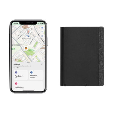Логотрейд бизнес-подарки картинка: Seekcard RCS rpolyester кошелек для карт с возможностью определения местонахождения по всему миру