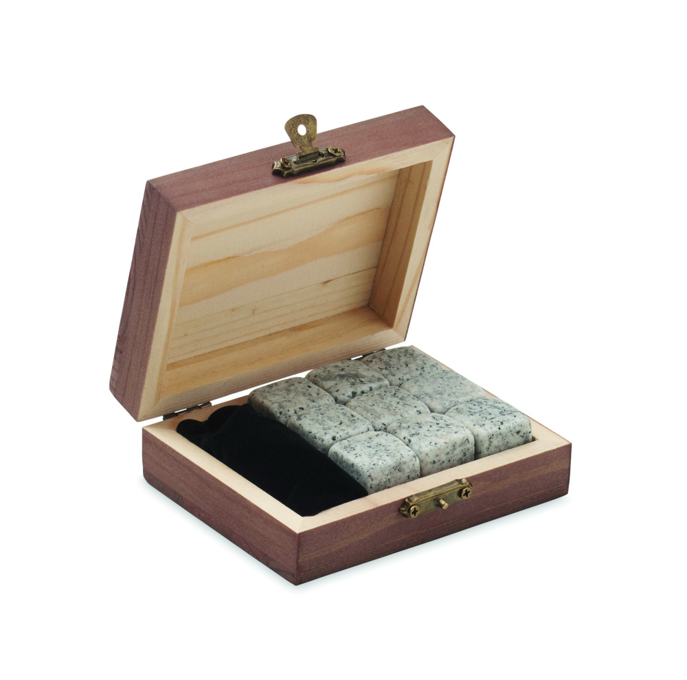Логотрейд pекламные cувениры картинка: 9 stone ice cube set in box