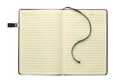 Логотрейд pекламные продукты картинка: A5 notebook w/ integrated USB