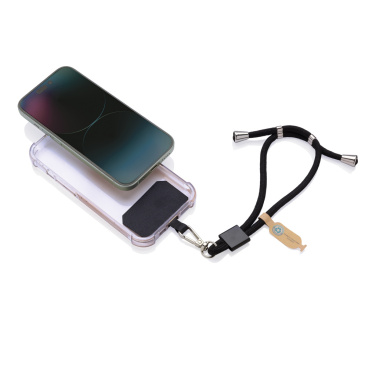Лого трейд бизнес-подарки фото: Регулируемый держатель для телефона CarryLoop RCS из переработанного ПЭТ на запястье