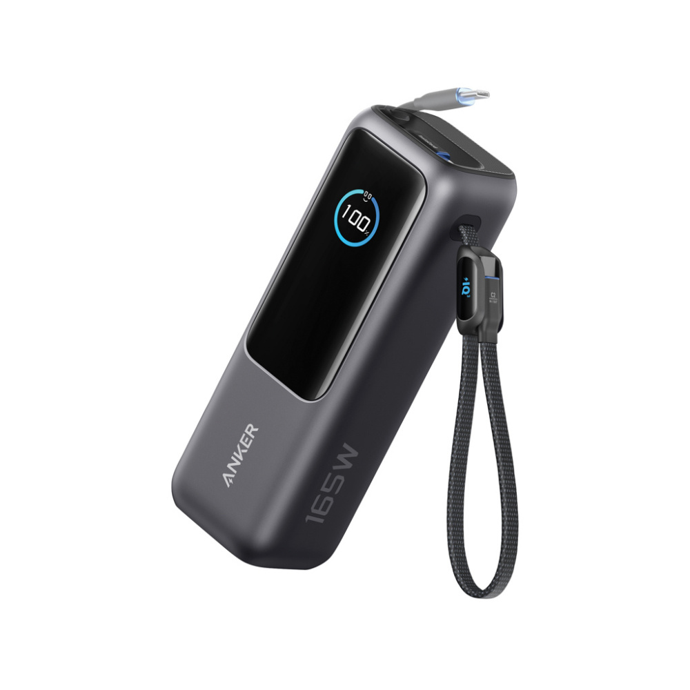 Лого трейд pекламные продукты фото: Anker Power Bank 25.000 мАч 165 Вт, встроенный выдвижной кабель